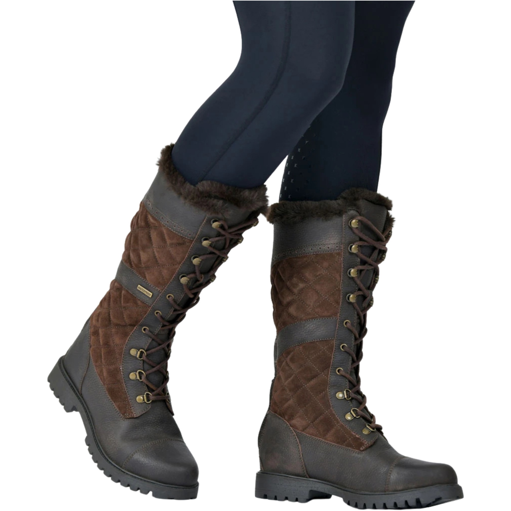 2026 Dublin Femmes Yukon Bottes En Patchwork 1029965 - Chocolate
